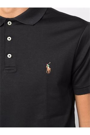 Black cotton polo shirt RALPH LAUREN | 710685514002BLACK